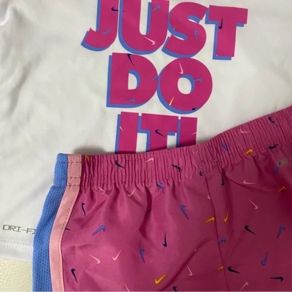 Nike cute pink shorts set DRY-ACTIVE SWEET GIRL BABY 7000 - Picture 4 of 7